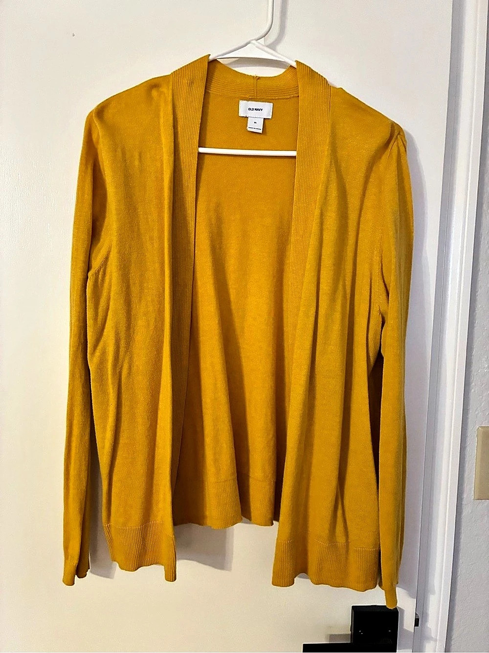 Old Navy Open-front Cardigan in Mustard Yellow